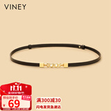 viney牛皮腰带女时尚装饰搭配裙带外穿束腰封百搭学生休闲皮带生日礼物