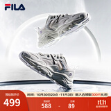 FILA斐乐女鞋跑步鞋火星二代复古老爹鞋运动鞋休闲慢跑鞋MARS Ⅱ 微白/雨雾灰-WA-F12W141116F  38