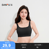三福 薄杯无钢圈文胸 无缝套头轻运动固定杯小背心内衣女479126 黑色 80B
