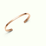 丹尼尔惠灵顿（DanielWellington）dw手镯女 经典玫瑰金大号开口手镯生日礼物送女友