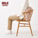 无印良品（MUJI）可当成腰垫使用的柔软靠垫 抱枕腰托靠枕腰靠 办公室 橙红色 55*40*20cm