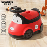 世纪宝贝（babyhood）儿童马桶坐便器 男女宝宝小马桶 婴儿便盆卡通玩具小汽车 116红色