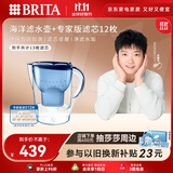 碧然德（BRITA）过滤净水器 家用滤水壶 净水壶 Marella 海洋系列+专家版滤芯12枚（含附件）