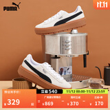 彪马（PUMA）复古增高厚底松糕鞋女子新款休闲鞋PLATFORM 365830 白-黑色-15 38.5