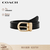 蔻驰（COACH）【品牌直供】女士经典针扣腰带皮带25MM黑色CF272
