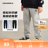 Converse匡威儿童装男童裤子春秋儿童运动裤小学生修身梭织长裤季束脚裤子 岩岭灰-冬季加绒 24批 150 /63 【建议身高140-152cm】