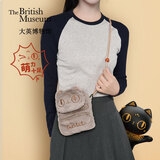 大英博物馆巴斯特包包女包毛绒手机包斜挎包秋冬新款送女生生日礼物新年礼物