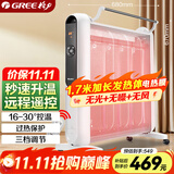 格力（GREE）电暖器取暖器节能低耗立体速热家用电暖气遥控取暖气加湿无光防烫电热膜暖气片取暖炉 NDYM-S6021B