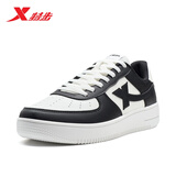 特步情侣男女板鞋小白鞋空军一号秋冬革面保暖运动板鞋休闲鞋