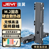 佳翼（JEYI）M.2多栅格硬盘散热器 NVME固态散热马甲 全铝立体风道设计 兼容22110/2280 SSD高效降温