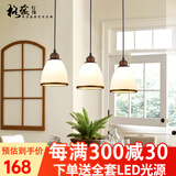 格蕴美式餐厅吊灯三头北欧现代简约创意复古田园个性吧台餐桌饭厅灯具 3头直盘古铜色*全光谱护眼