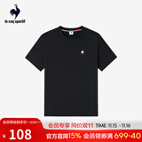 乐卡克法国公鸡夏季圆领短袖T恤 L242UECA0301 炫黑色-2 M
