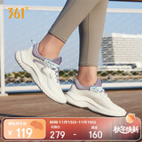 361°运动鞋女秋冬季网布透气健身轻便休闲厚底慢跑步鞋子682232210-5