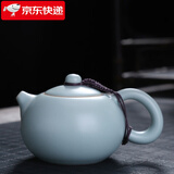 祥业song杯子汝窑泡茶壶陶瓷大号功夫茶具西施壶汝瓷单壶提梁壶泡茶器 西施壶 165ml