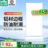 雷士照明（NVC）LED集成吊顶灯嵌入式厨房灯厨卫灯led吸顶灯卫生间铝扣板灯具 珍珠白-长灯36瓦 白光300*600