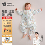 贝肽斯婴儿睡袋暖姜恒温儿童分腿睡袋婴幼儿防踢被睡衣秋冬中厚 弗里德L