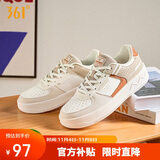 361°运动女鞋冬季学生复古厚底增高小白休闲板鞋子女682116601F-9