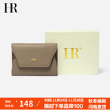 HR赫莲娜包包女包卡包女荔枝纹牛皮零钱包小巧卡片包生日礼物礼盒装