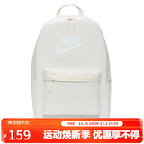 耐克NIKE男女双肩包 书包  HERITAGE  休闲包DC4244-104白 均码