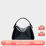 古良吉吉软烟盒包小号手提软包单肩斜挎包包女白色小包女生休闲包2025新款 黑色