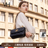 VANESSA HOGAN VH包包女包茵然软包2025夏季轻奢链条单肩斜挎包生日礼物送女友 黑色