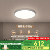 COMELY简约小白灯灯体无缝卧室灯超薄吸顶灯智能房间灯LED阳台灯 海平面 34W 8㎡内适用 2550lm D40