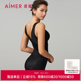 爱慕内衣女塑身腹美臀连体美体衣AM358961黑色170