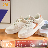 361°运动女鞋秋冬季学生复古厚底增高小白休闲板鞋子女682116601F-9