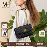 VANESSA HOGAN VH女包茵然软包系列复古太阳神斜挎包菱格链条腋下包小众单肩包
