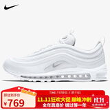耐克男子休闲鞋AIR MAX 97运动鞋921826-101 白色 40.5 