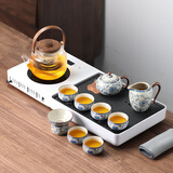 尚言坊功夫茶具整套带茶盘带煮茶烧水一体式茶台茶杯高档泡茶器全套装