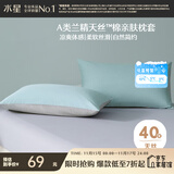 水星家纺枕套兰精天丝™棉凉感枕头套A类一对装枕头罩双人家用48x74cm