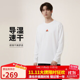 耐克NIKE男子套头衫 针织圆领 运动休闲 简约百搭DR7754-121白色XL