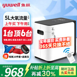 鱼跃吸氧机5升L家用制氧机老人孕妇用呼吸制氧雾化一体机轻音吸氧机 【制氧雾化一体】5升氧可调+轻音制氧+24h定时