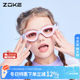 洲克高清防水防雾男女童青少年游泳训练不勒头游泳镜 624502103-1