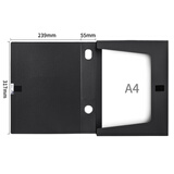 得力（deli）5603  加厚财会档案盒 55mmA4 1只 黑色