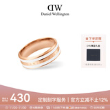 丹尼尔惠灵顿（DanielWellington）dw戒指女 陶瓷白+玫瑰金54号情侣戒指 生日礼物送女友 DW042
