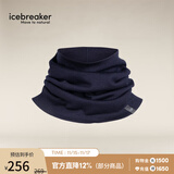 icebreaker美利奴羊毛男女通用Apex保暖围脖户外运动滑雪登山秋冬款 103458 401-午夜蓝 OS