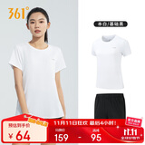 361°跑步运动套装女士夏季衣服新款休闲短袖短裤两件套662414001H-1