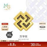 周生生黄金转运珠足金Charme XL 酷黑貔貅蝙蝠锁子纹串珠 定价单颗 万字纹93842C