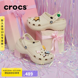 CROCS卡骆驰厚底云朵洞洞鞋|206750 骨白色-2Y2 36/37(230mm)