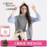 大英博物馆埃及系列安德森猫包包女包刺绣帆布斜挎手提包送女生生日礼物