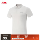 李宁短袖POLO衫男子2025新款健身系列舒适休闲运动上衣APLV171