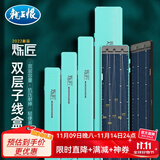 龙王恨渔具盒子线盒炼匠ABS超薄竞技大容量仕挂盒湖库野钓加长子线钩盒 炼匠迷你子线盒33*5cm