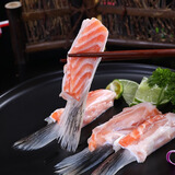 朵芙挪威三文鱼排 鱼脖 3斤  鱼腩条三文鱼头 碎肉边角料新鲜三文鱼扒 三文鱼 鱼鳍 500g *3包