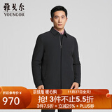 雅戈尔（YOUNGOR）夹克男士秋冬中青年尼克服翻领款商务休闲商场同款 藏青YMCL415488FFA M 170/92A
