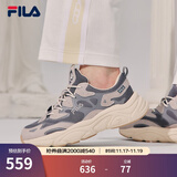 FILA斐乐女鞋跑步鞋情侣同款老爹鞋MARS火星鞋男鞋休闲运动鞋 【女款】烟灰/鸽子灰-FD 37.5