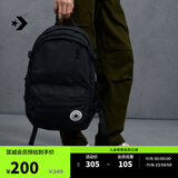 匡威（Converse）官方 Straight Edge男女休闲简约双肩包书包10021138 10021138-A01/黑色 OSFA