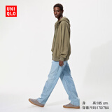 优衣库男装女装宽松直筒牛仔裤/水洗产品加长款25秋冬新款479323 63 天蓝色 31 /170/78A
