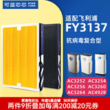 可蓝芯芯适配飞利浦空气净化器滤芯/过滤网 FY3137配AC3252AC3254/3256